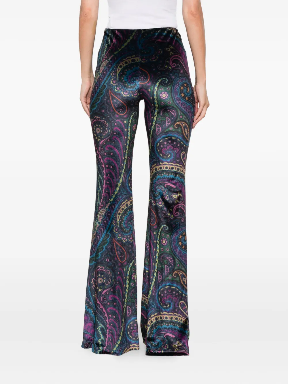 ETRO Broek met paisley-print Blauw