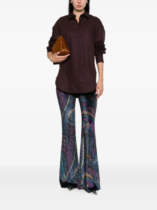 【ETRO】ペイズリー ベルベット トラウザーズ ETRO ペイズリー ベルベットパンツ | ブラック | FARFETCH JP
