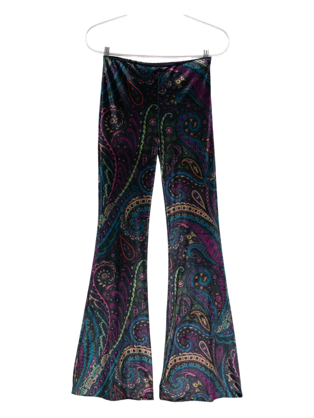Etro Paisley-print Velvet Trousers