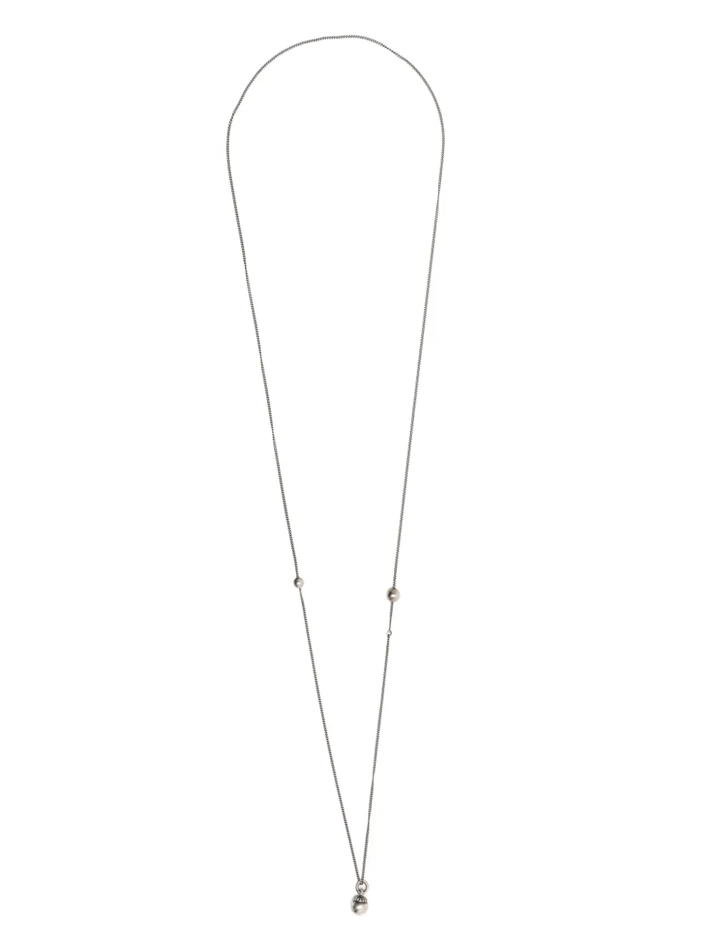WERKSTATT:MÜNCHEN fine-chain pearl necklace | Silver | Image 1