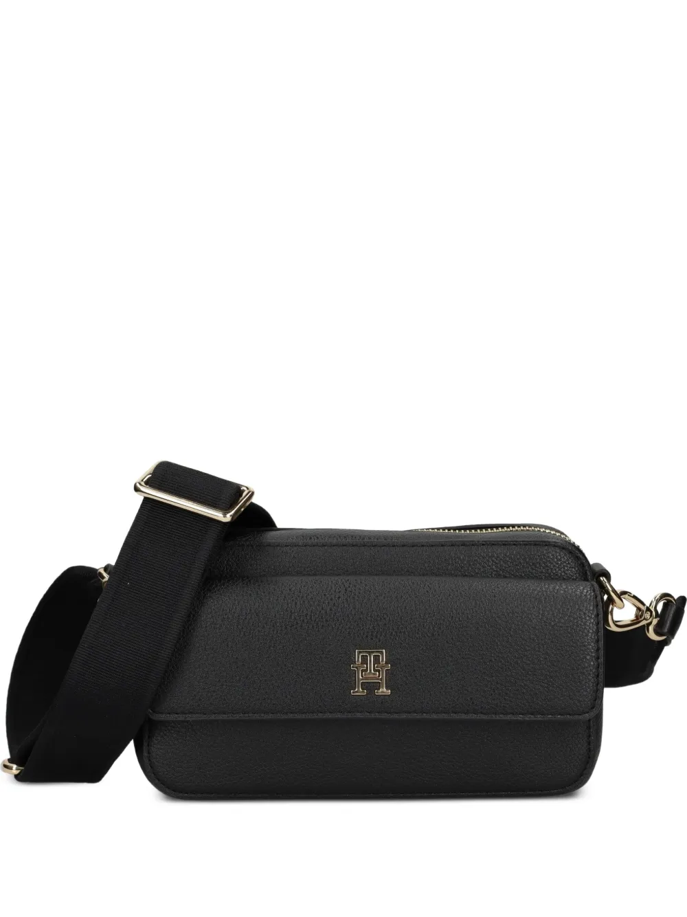 Tommy Hilfiger zip-fastening flap cross body bag | Black | Image 1