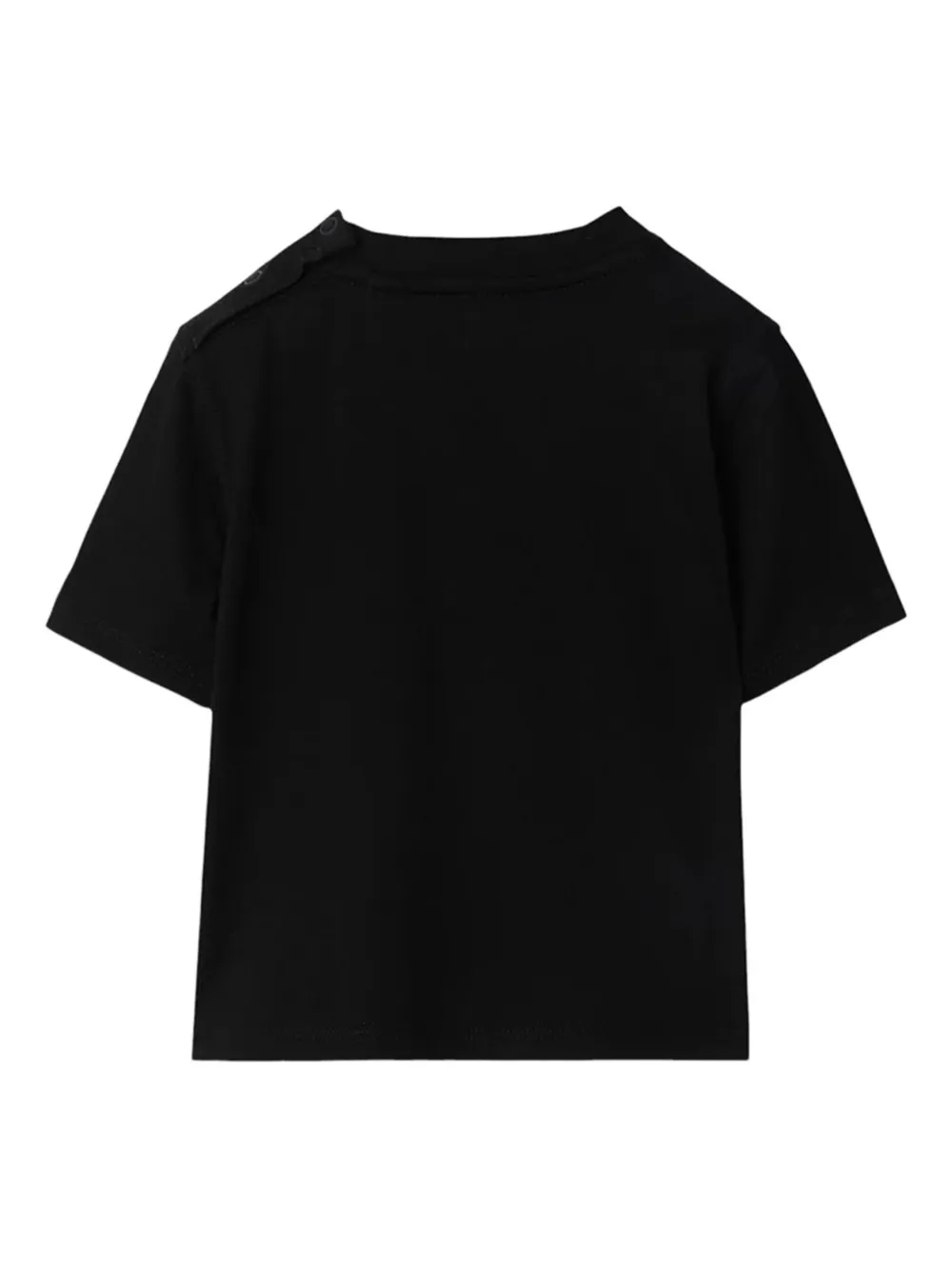 Burberry Kids T-shirt met geruite patch Zwart