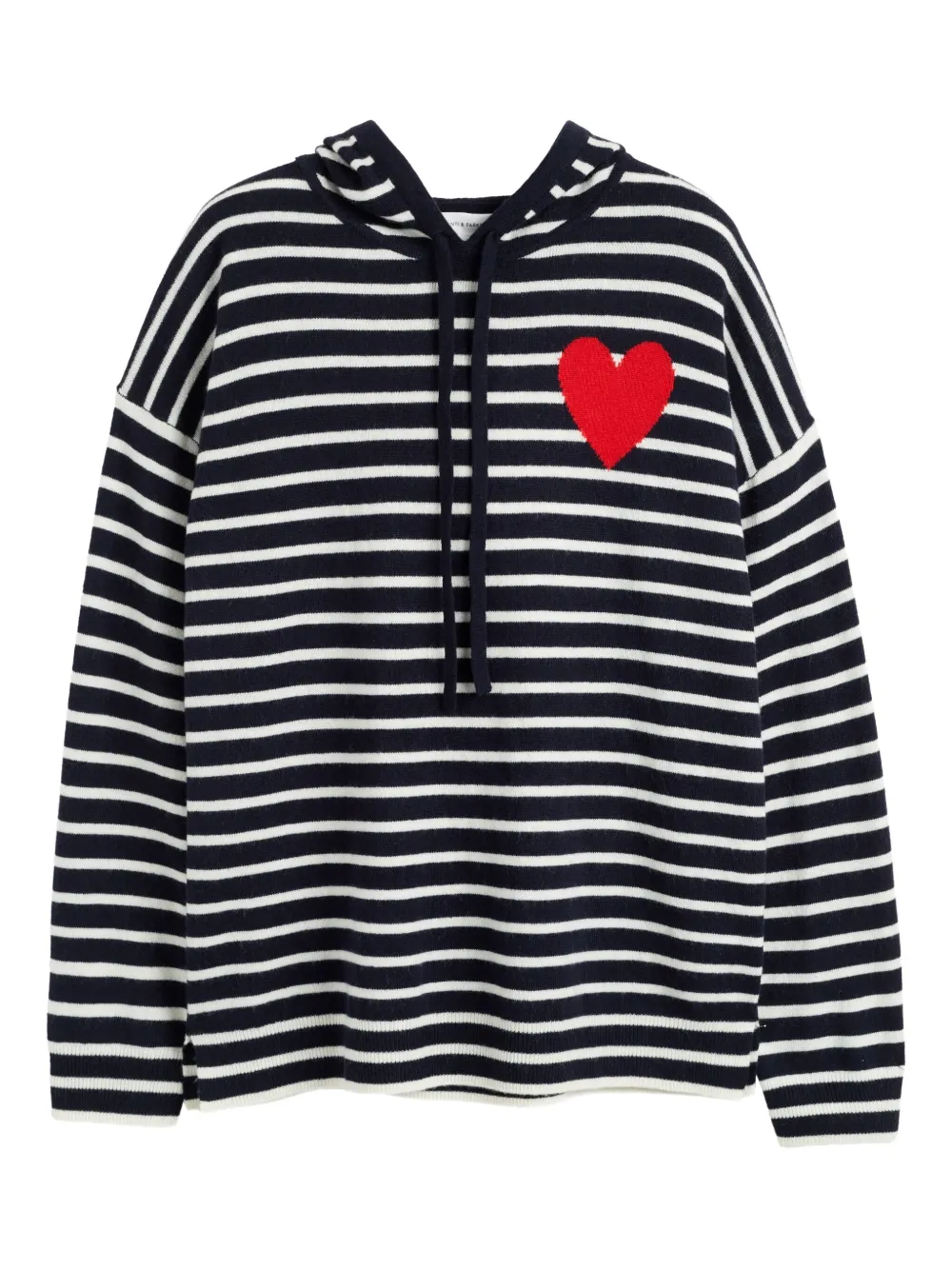 Chinti & Parker Breton Heart ストライプ パーカー - ブルー Chinti & Parker Breton Heart ストライプ パーカー - ブルー