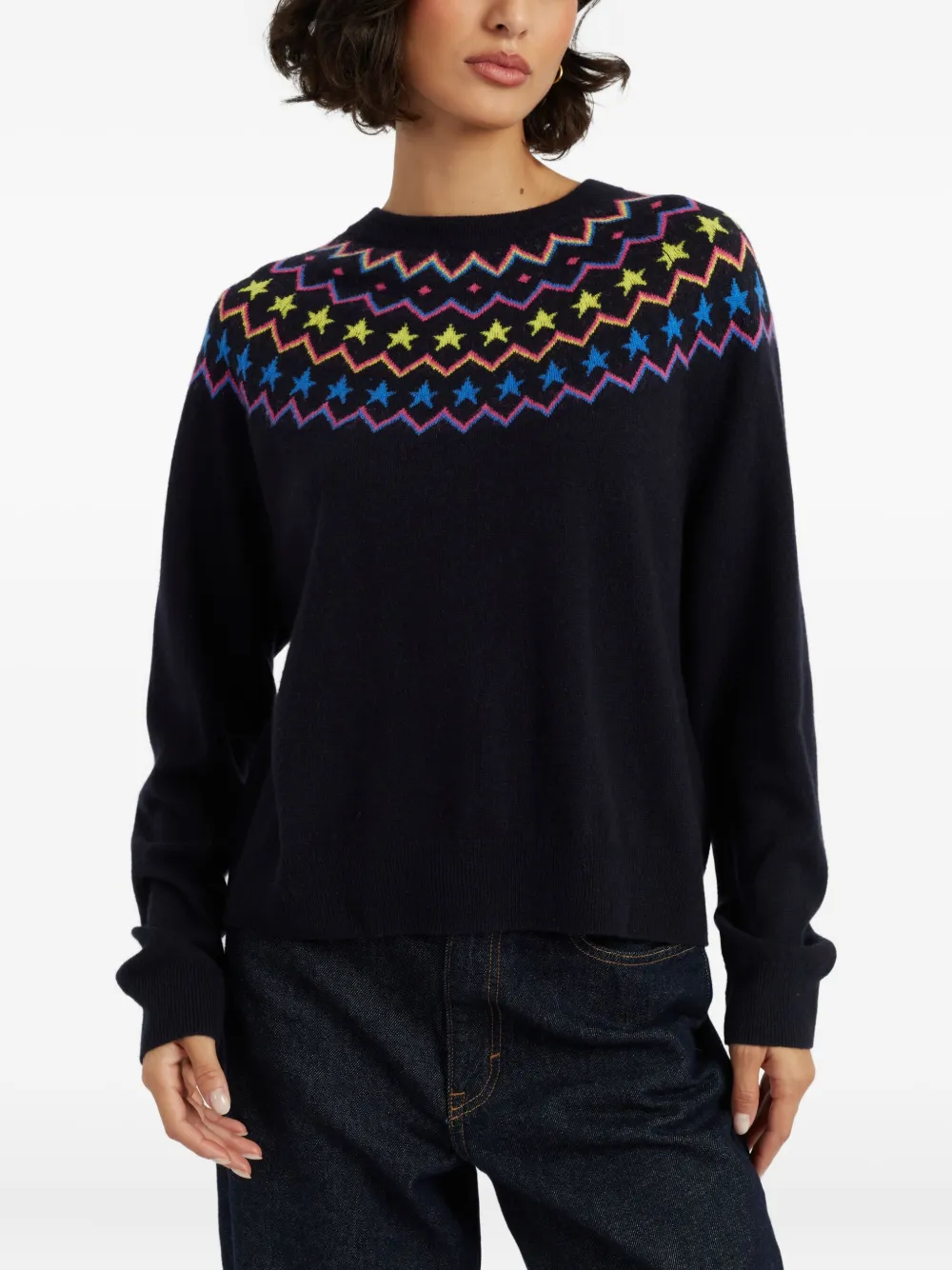Chinti & Parker Wool Blend Sweater In Black