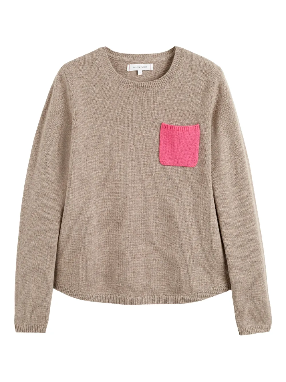 Chinti & Parker Wool Blend Sweater In Neutral