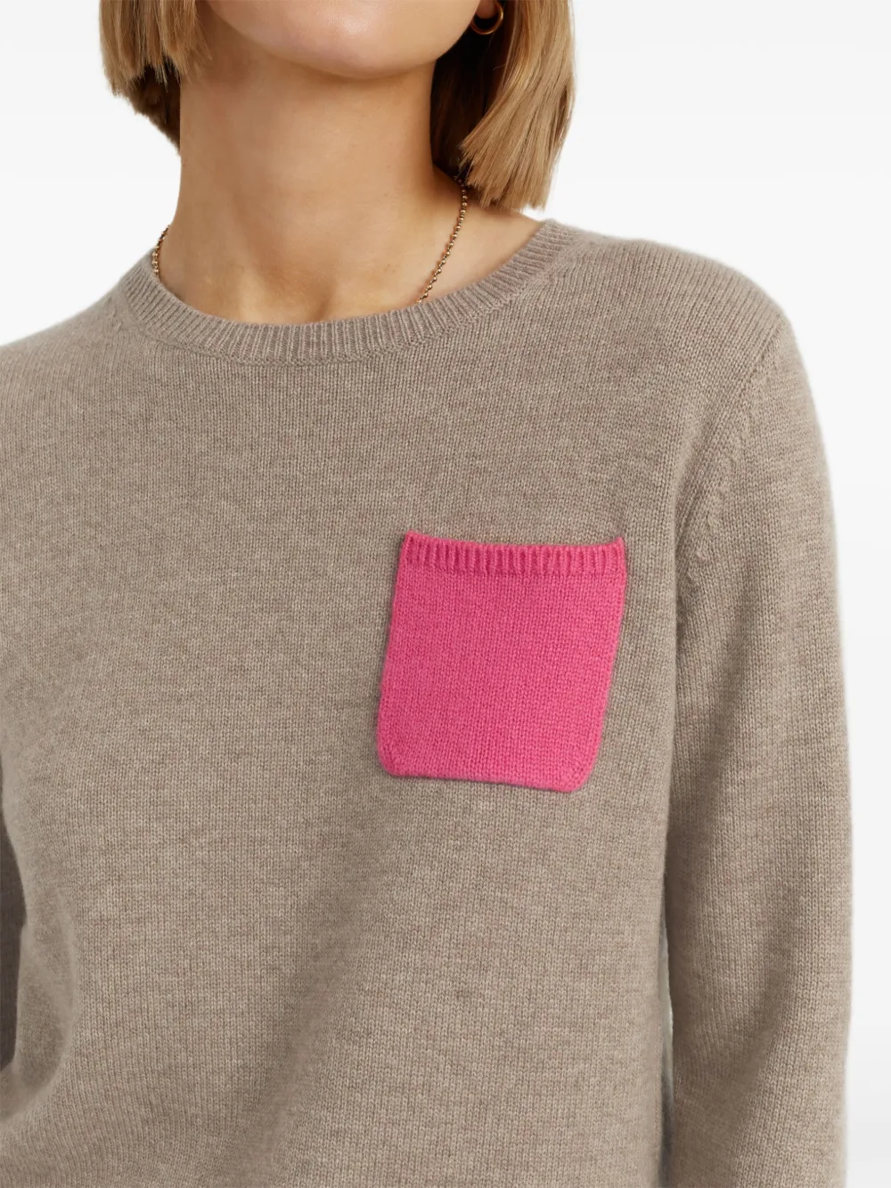 Chinti & Parker Wool Blend Sweater In Neutral