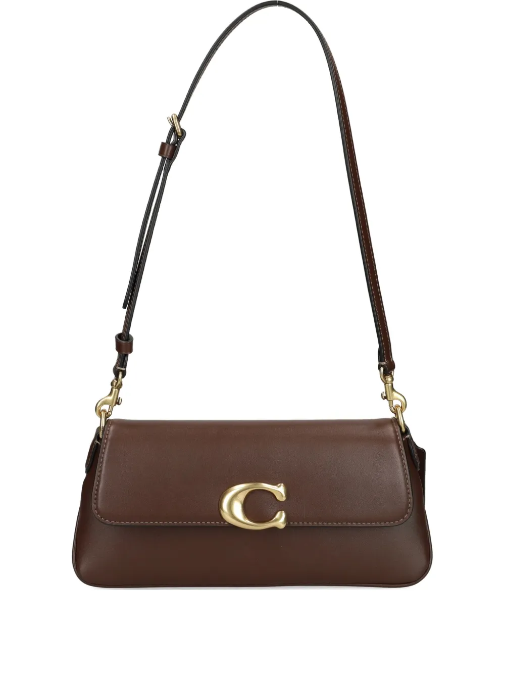 Coach Small Jet C-logo Leather Shoulder Bag