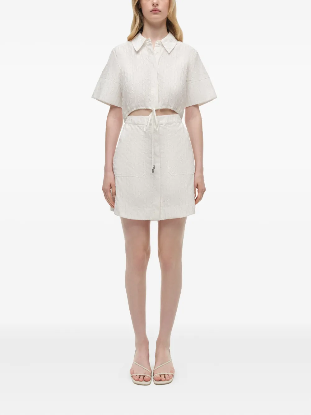 Simkhai Marcy mini-jurk met uitgesneden details Wit