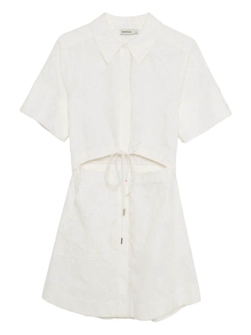 Simkhai Marcy mini-jurk met uitgesneden details Wit