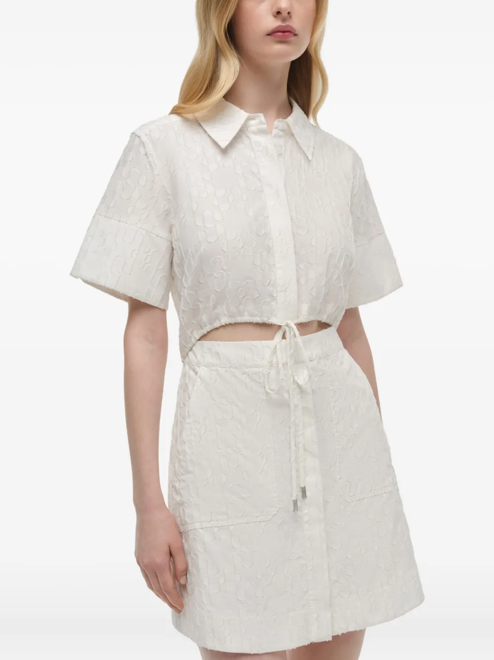 Simkhai Marcy mini-jurk met uitgesneden details Wit