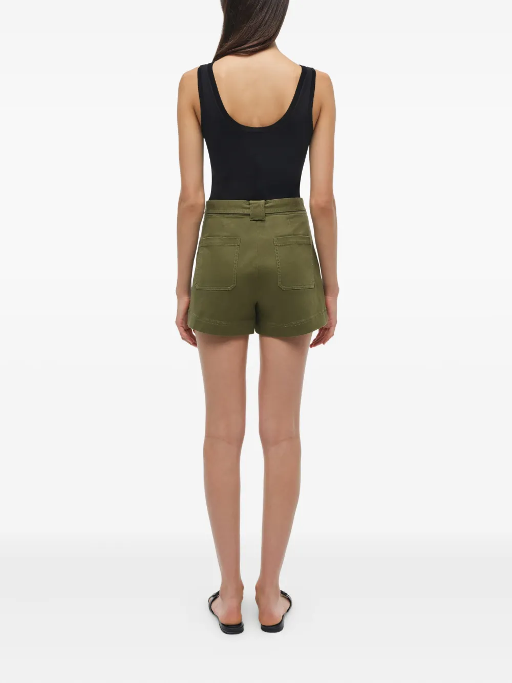 Simkhai Lourie shorts met ceintuur Groen