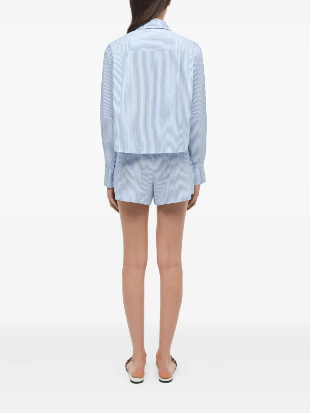 Simkhai Gestreept katoenen blouse Blauw