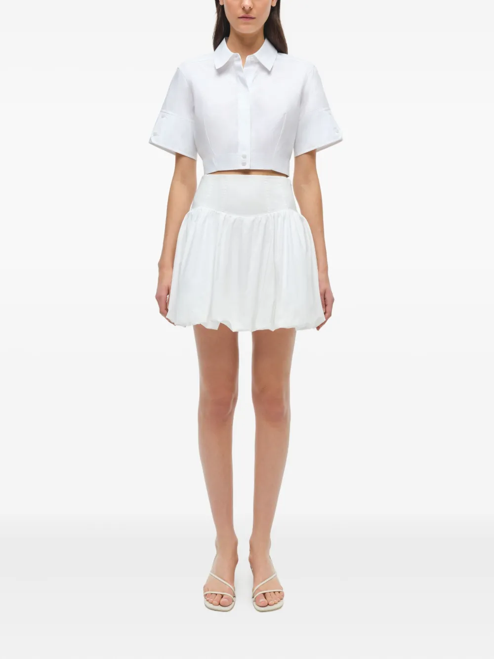 Simkhai Pippa bubble-hem mini skirt | Pleated Skirts | Image 2