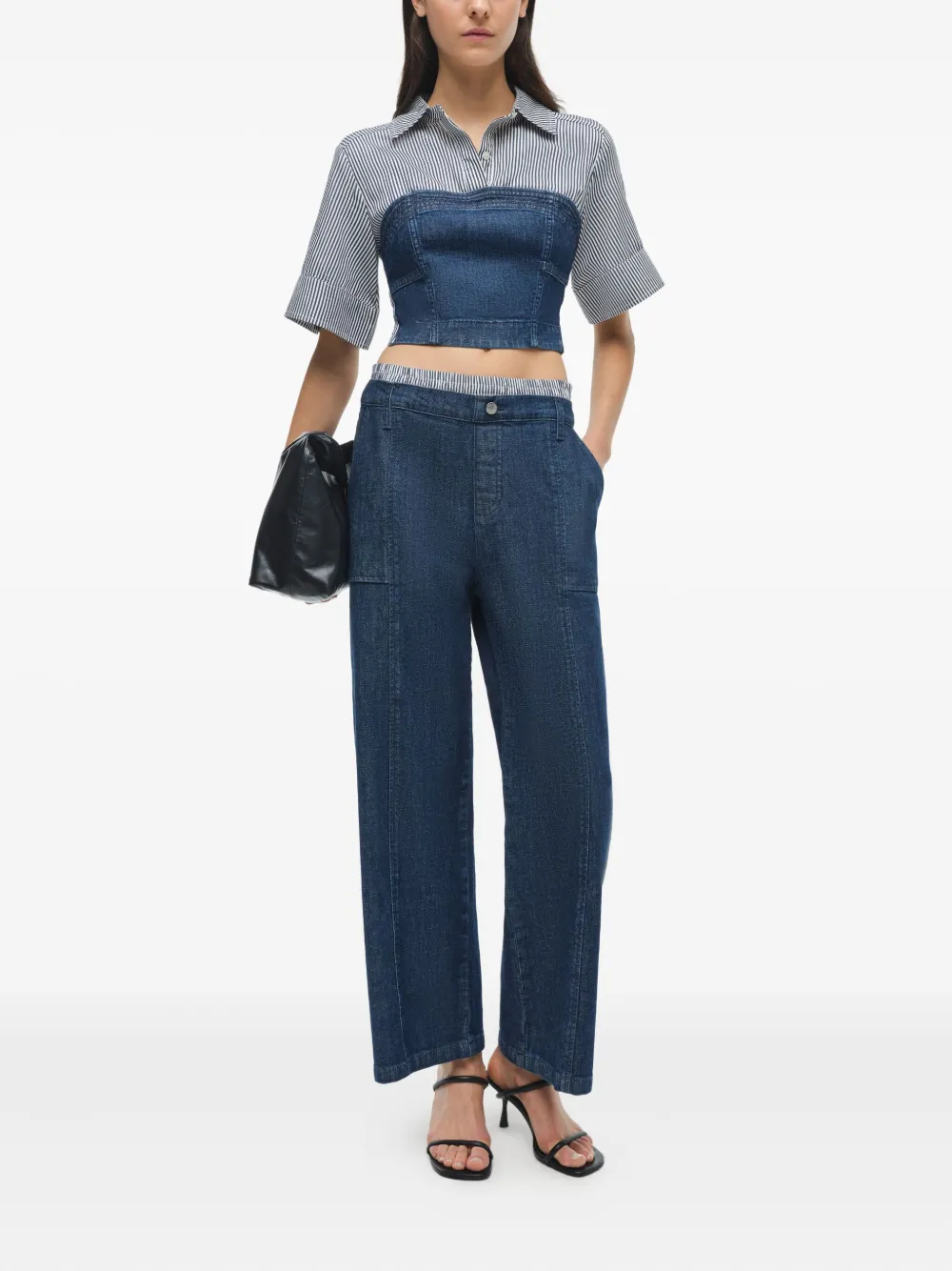 Simkhai striped shirt top Blauw