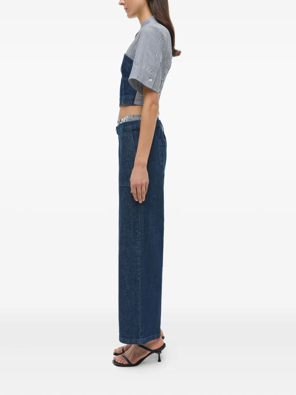 Simkhai striped shirt top Blauw