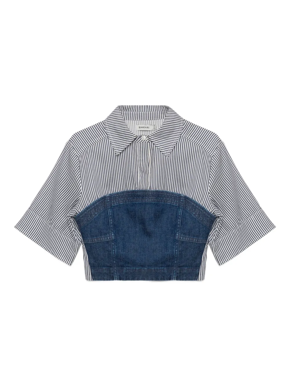 Simkhai striped shirt top Blauw