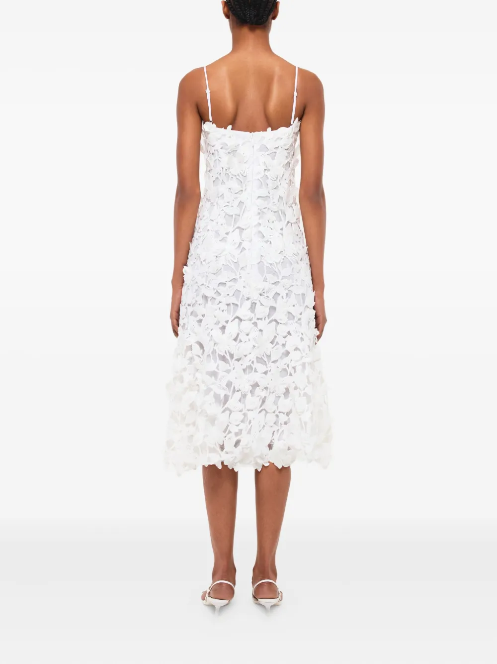 Simkhai Fleurella midi-jurk met bloemenprint Wit