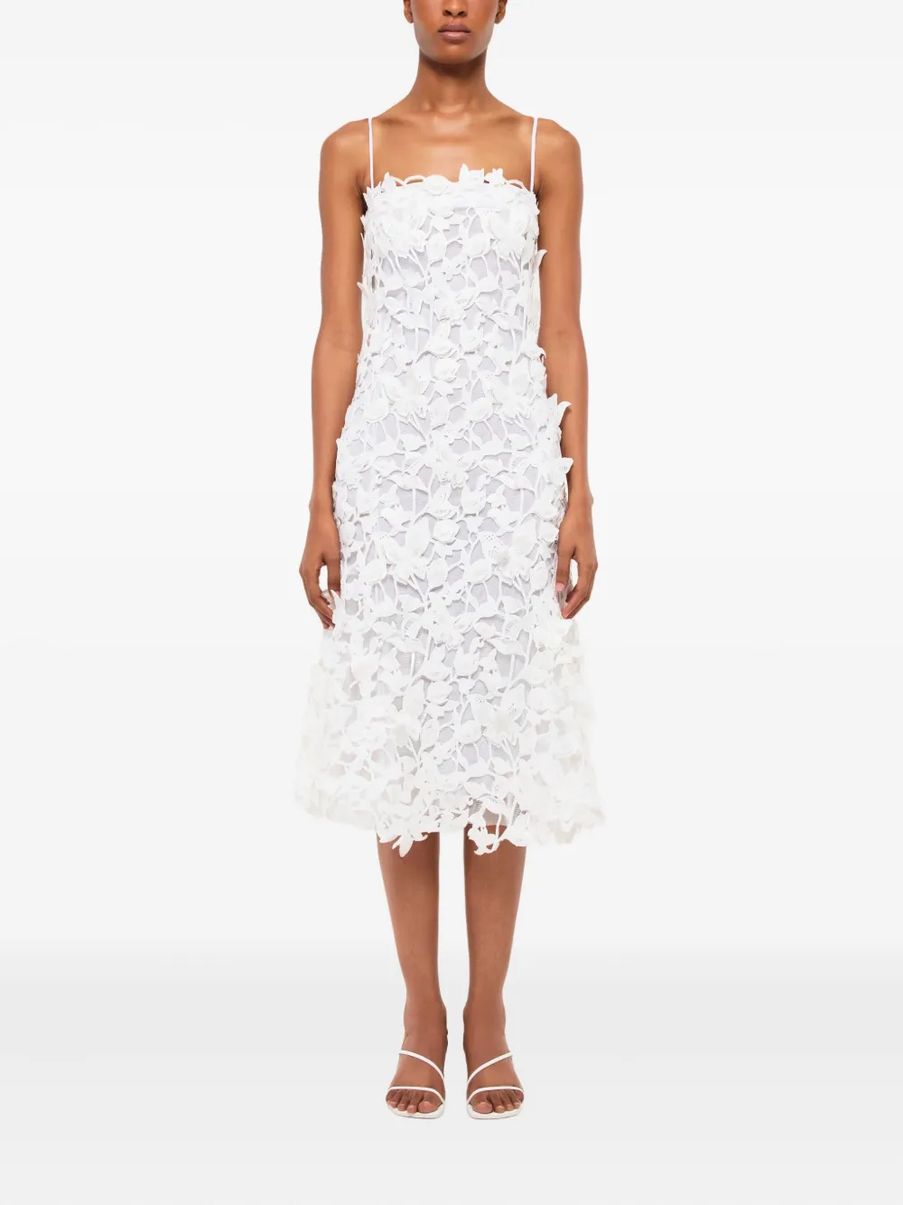 Simkhai Fleurella midi-jurk met bloemenprint Wit