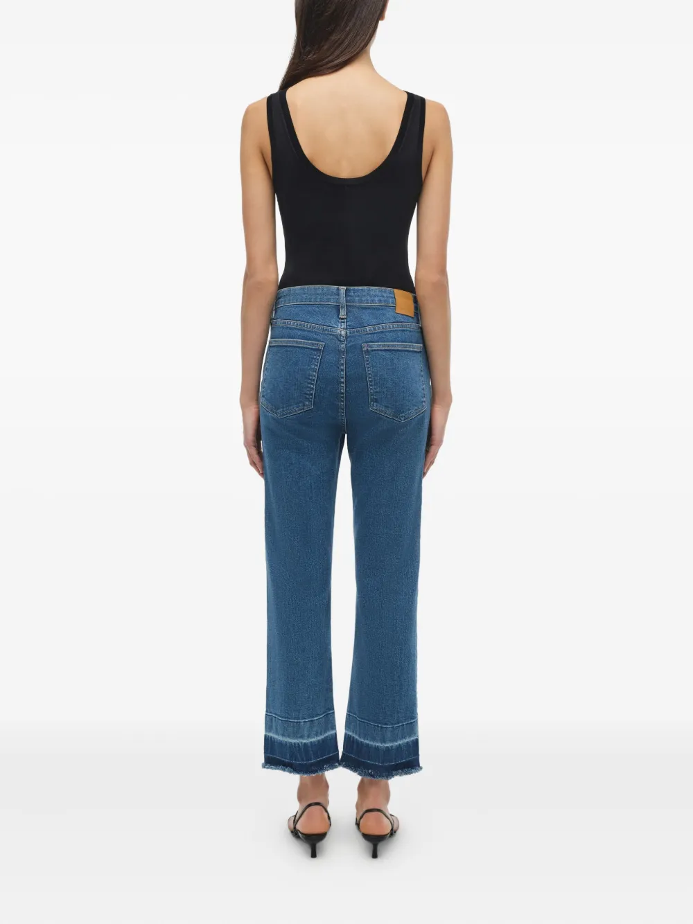 Simkhai River jeans met franje Blauw