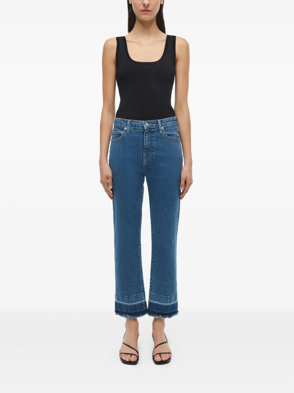Simkhai River jeans met franje Blauw