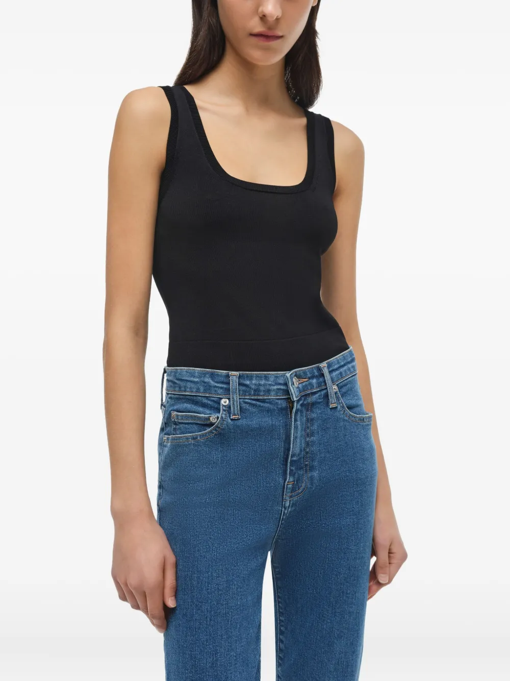 Simkhai River jeans met franje Blauw
