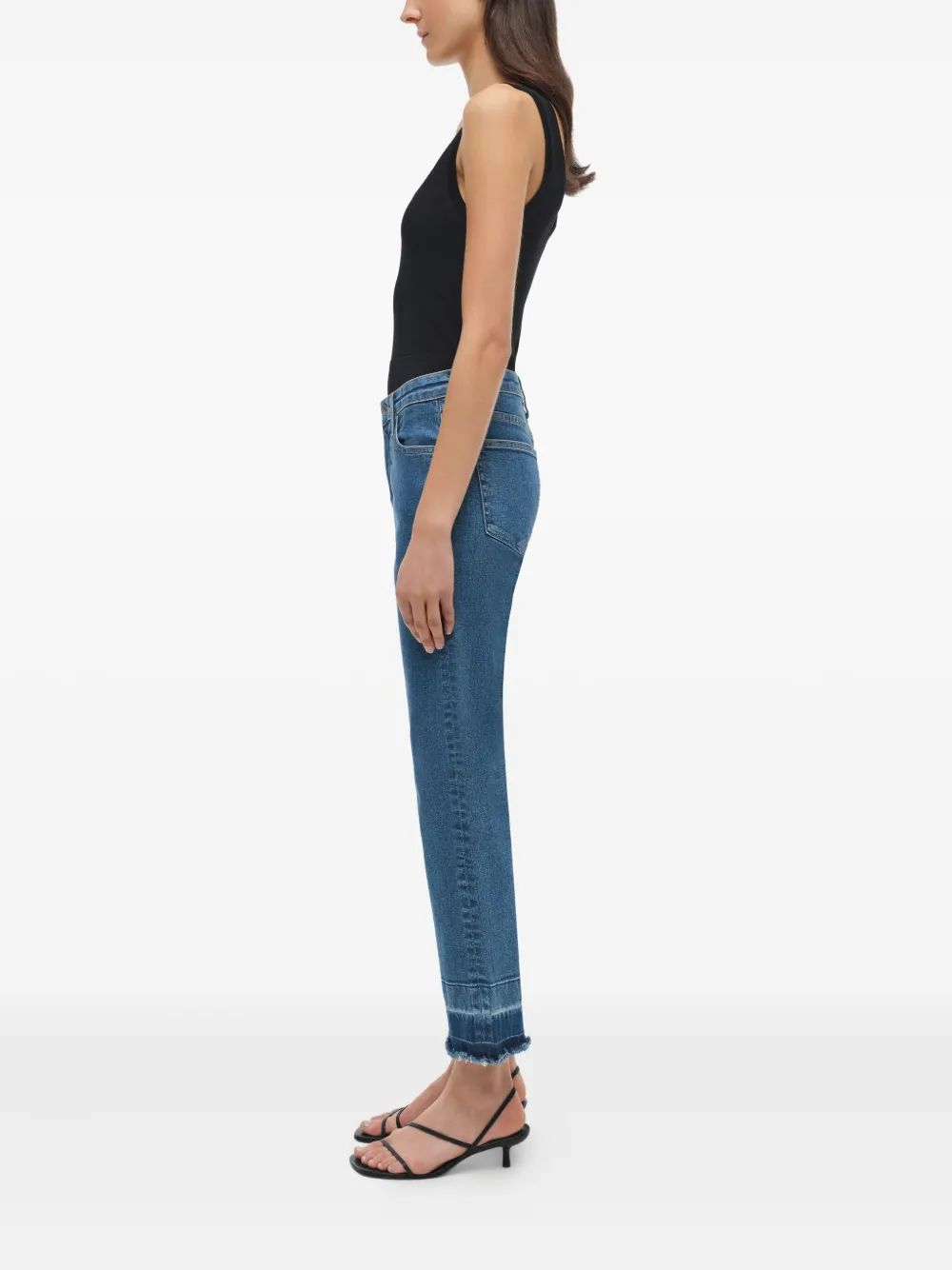 Simkhai River jeans met franje Blauw