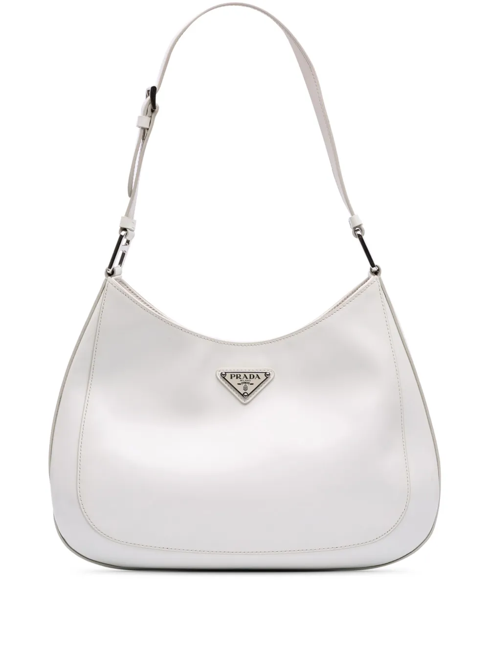 Prada Pre-Owned 2000-2024 Spazzolato Cleo shoulder bag | White | Image 1