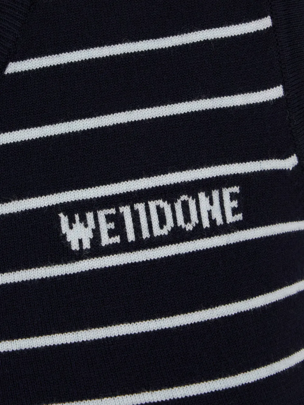 We11done Gestreepte top Blauw