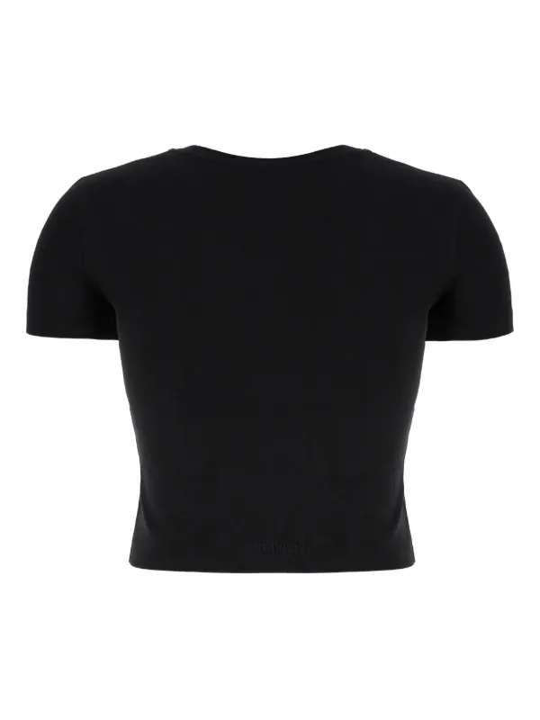We11done クロップド Tシャツ | ブラック | FARFETCH JP