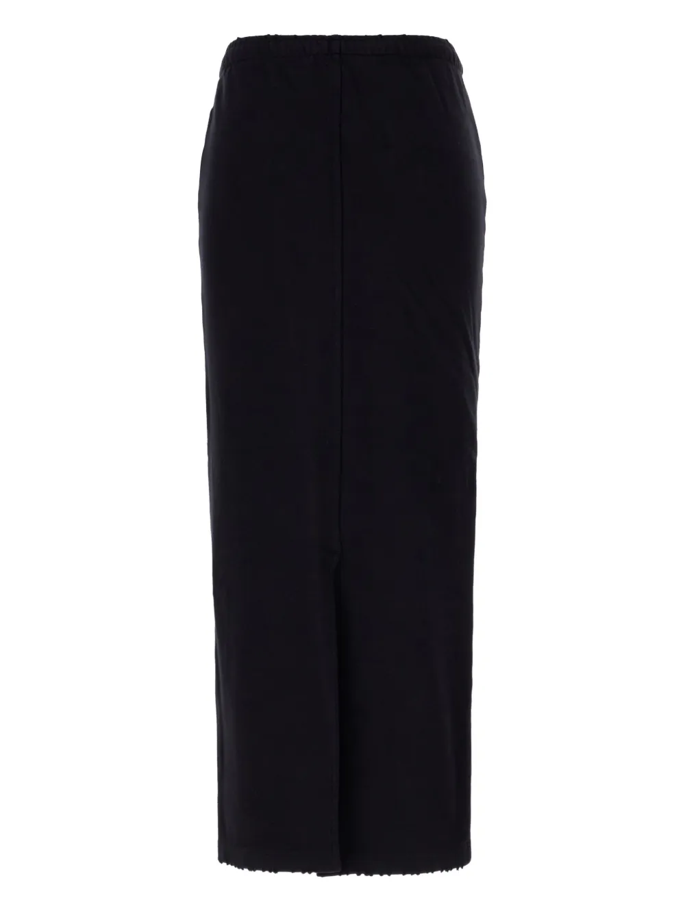 We11done Maxi-rok met geborduurd logo Zwart