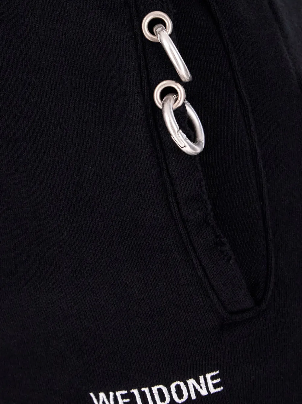 We11done Maxi-rok met geborduurd logo Zwart