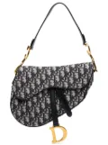 Christian Dior Pre-Owned 2018 Oblique Canvas Saddle Bag shoulder bag - Blue