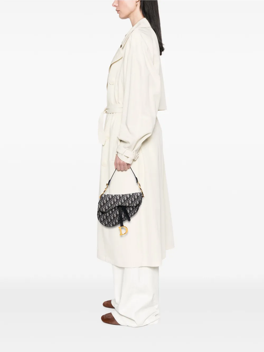 Christian Dior Pre-Owned 2018 Oblique Canvas Saddle Bag shoulder bag | Pre-Owned | Image 2
