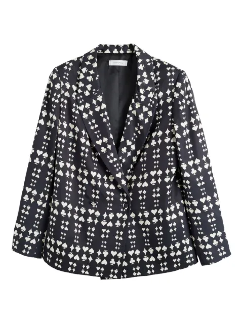 Chinti & Parker Queen of Hearts printed blazer