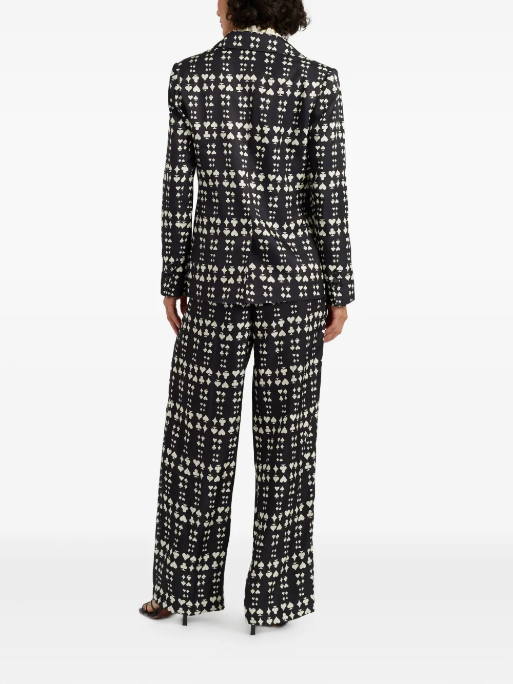 Chinti & Parker Queen Of Hearts Printed Blazer In Multi