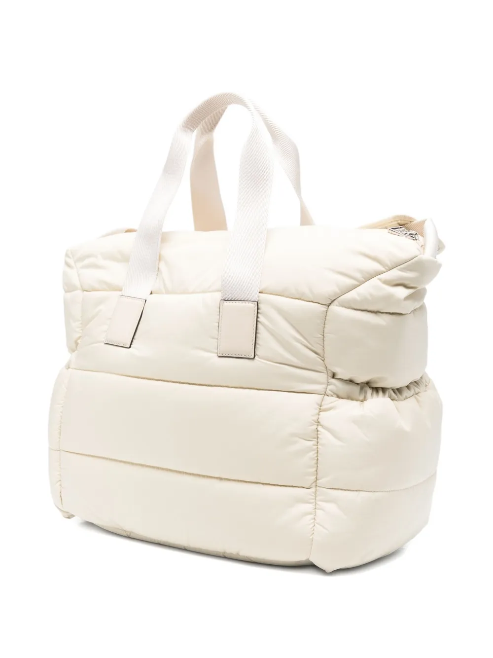 Moncler Enfant quilted top-handle changing bag Beige