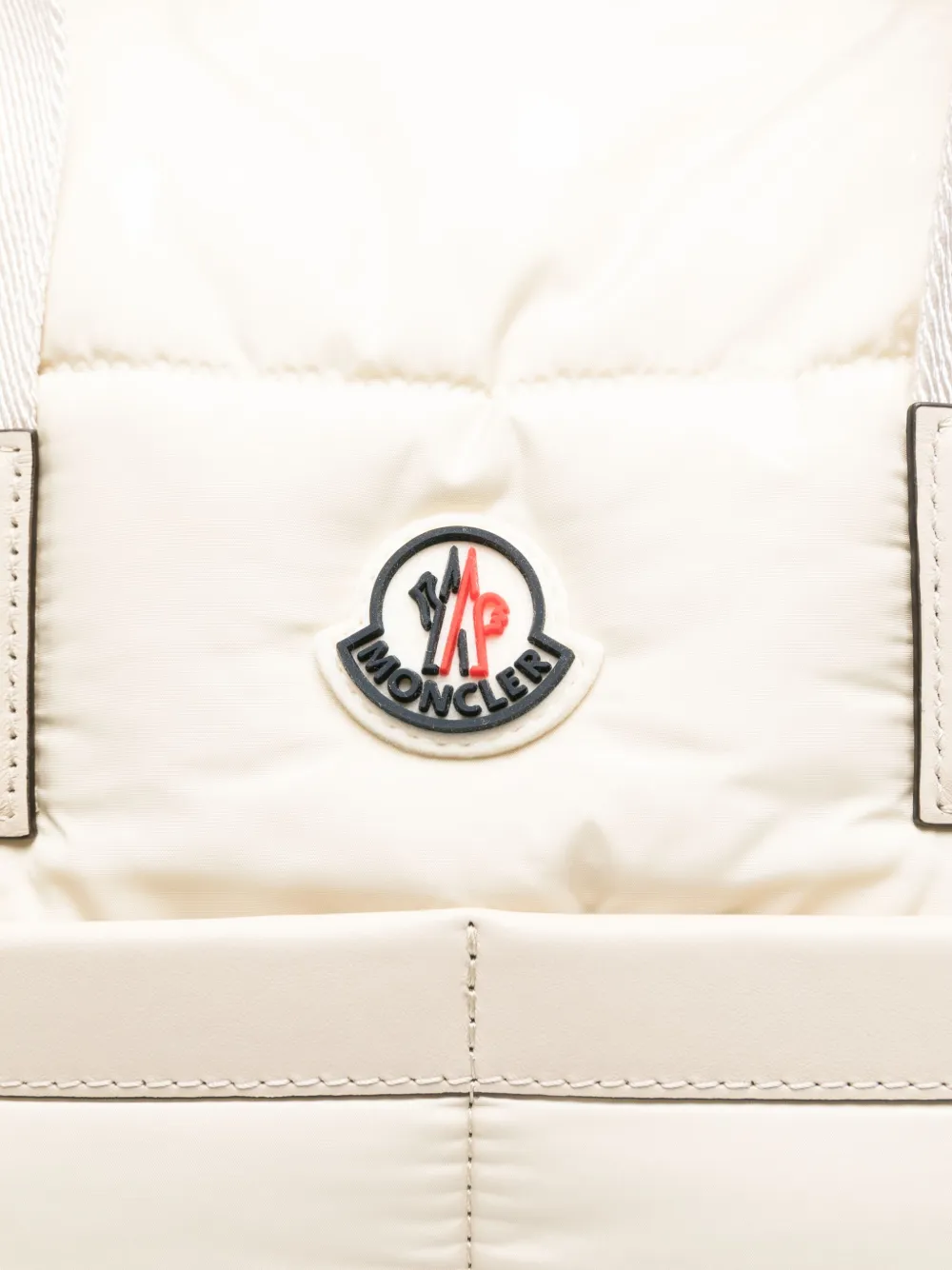 Moncler Enfant quilted top-handle changing bag Beige