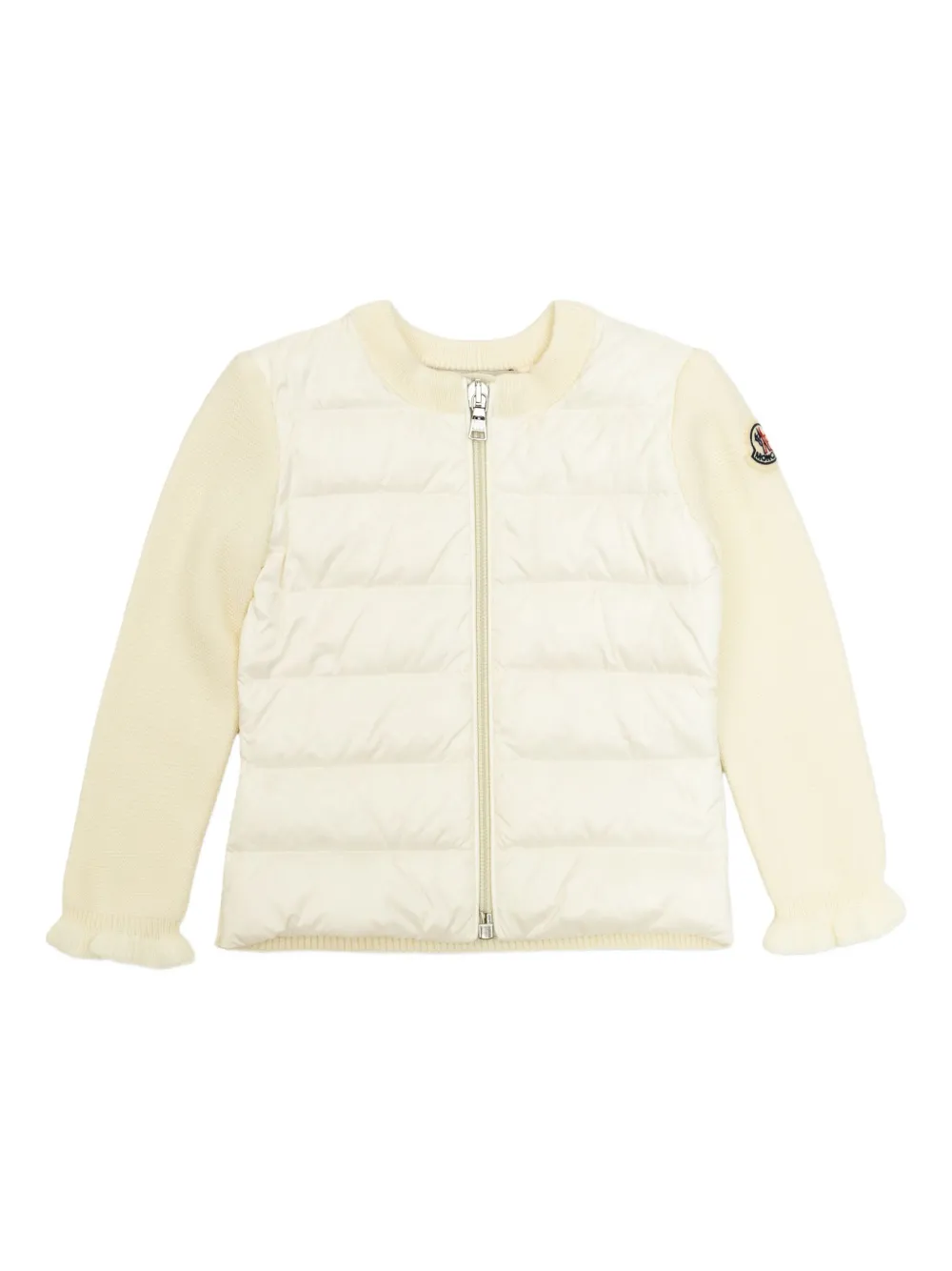 Moncler Enfant Vest met logopatch Wit