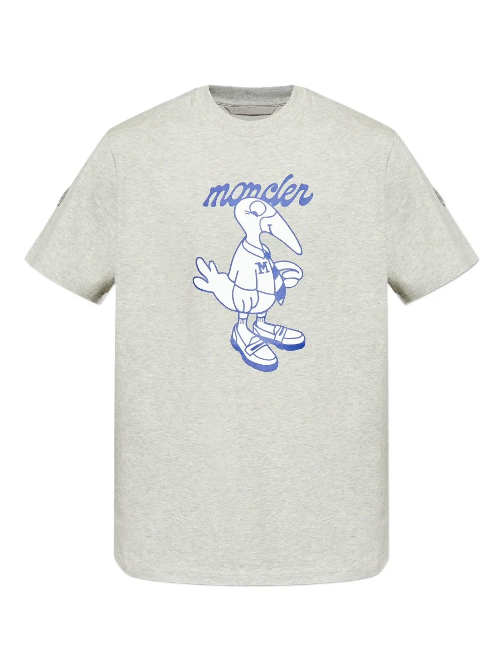 Moncler T-shirt met vogelprint Grijs