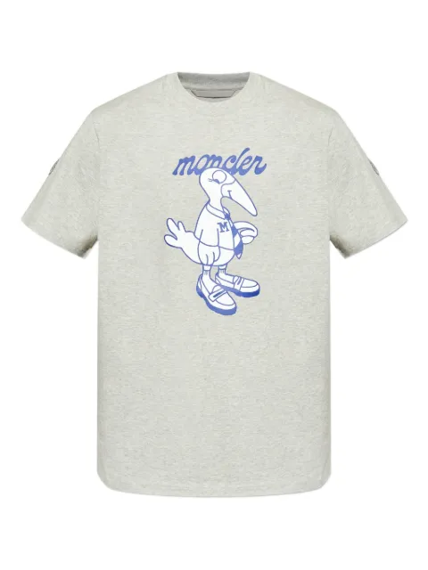 Moncler playera con pájaro estampado