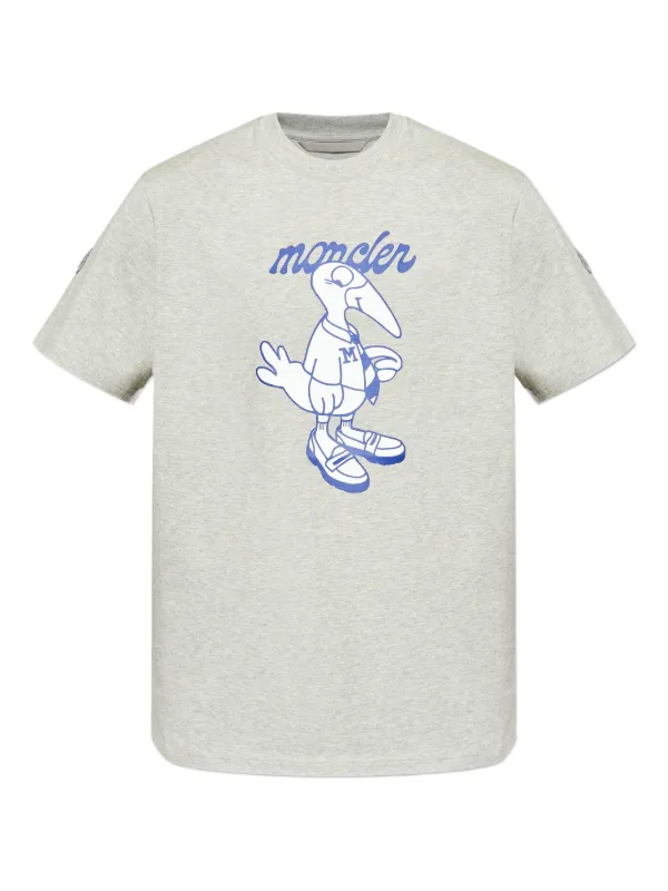 Moncler プリント Tシャツ | グレー | FARFETCH JP