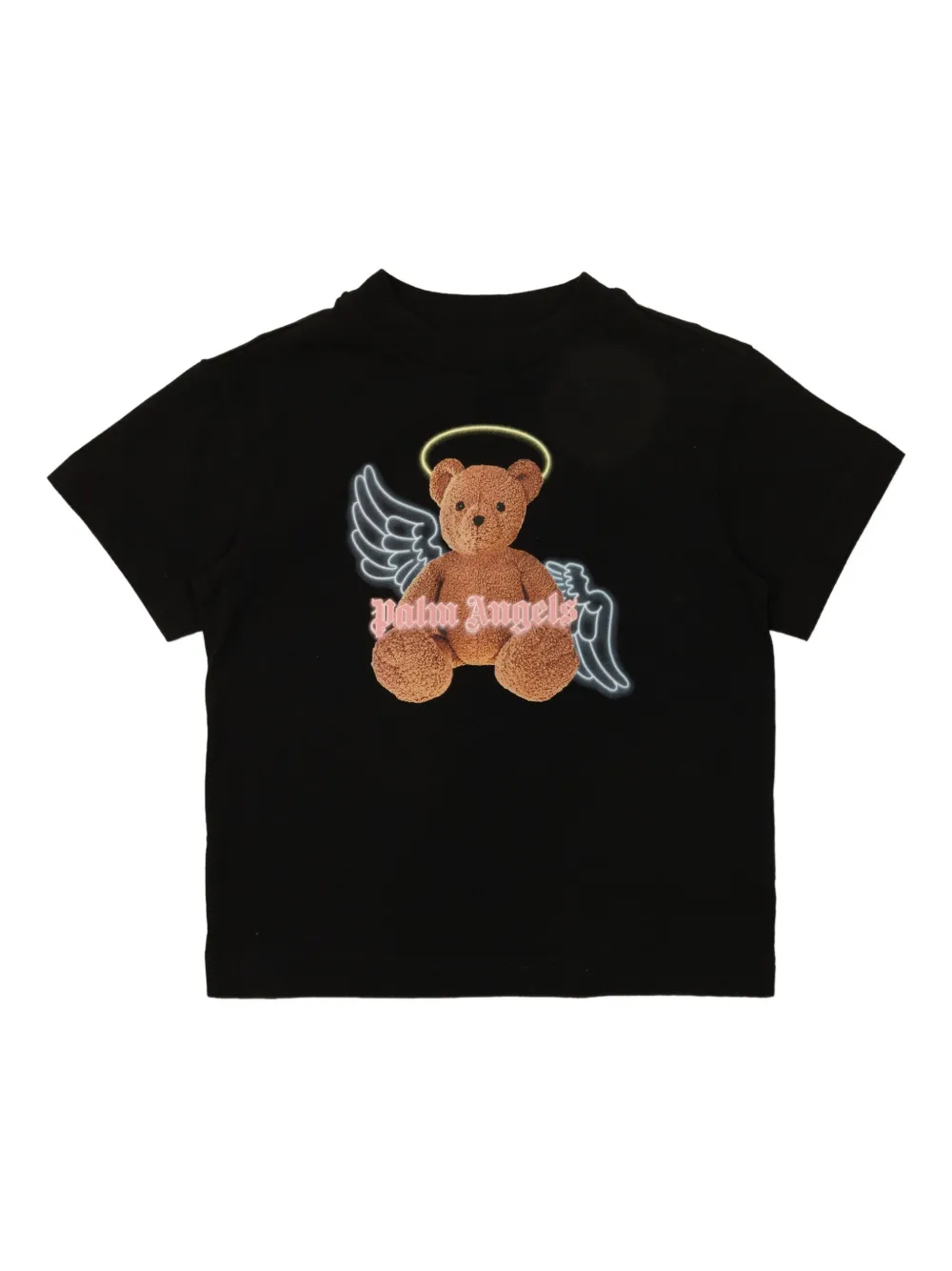 Palm Angels Kids T-shirt met teddybeerprint Zwart