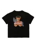 Palm Angels Kids bear-print T-shirt - Black