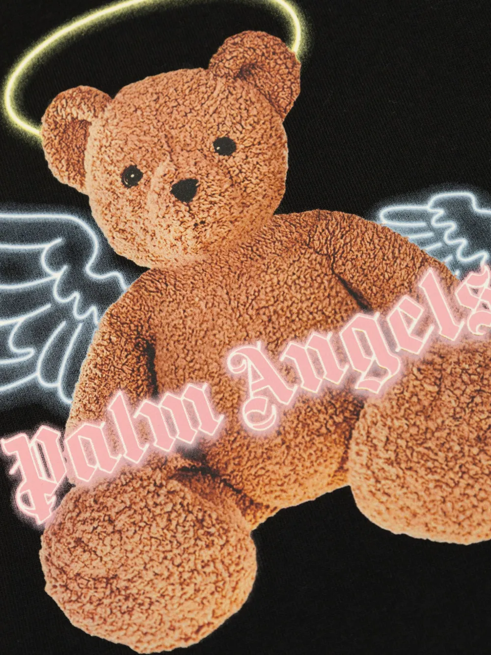Palm Angels Kids T-shirt met teddybeerprint Zwart