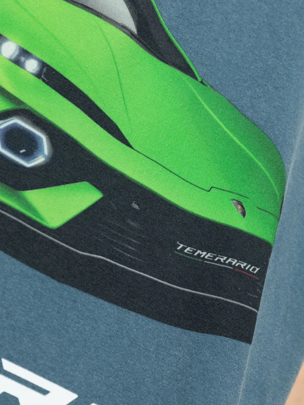Balenciaga x Automobili Lamborghini T-shirt met grafische print Blauw