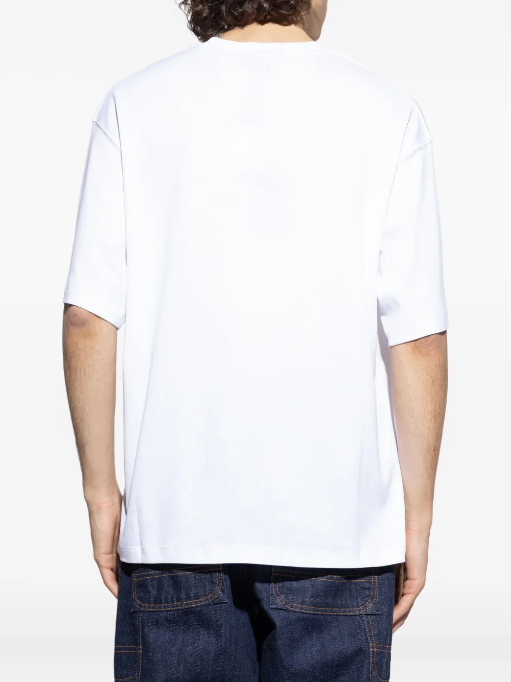 Jacquemus T-shirt met geborduurd logo Wit