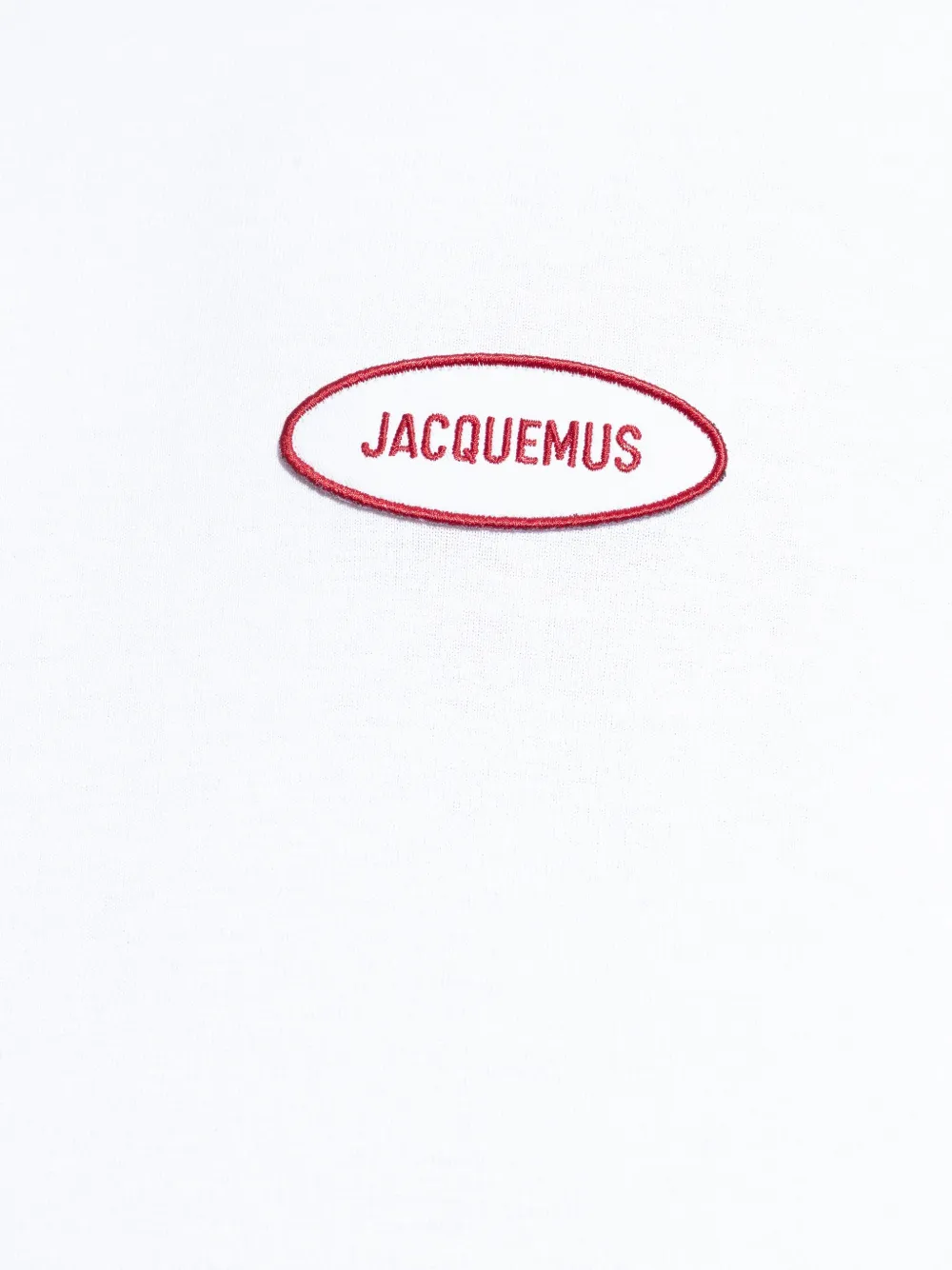Jacquemus T-shirt met geborduurd logo Wit