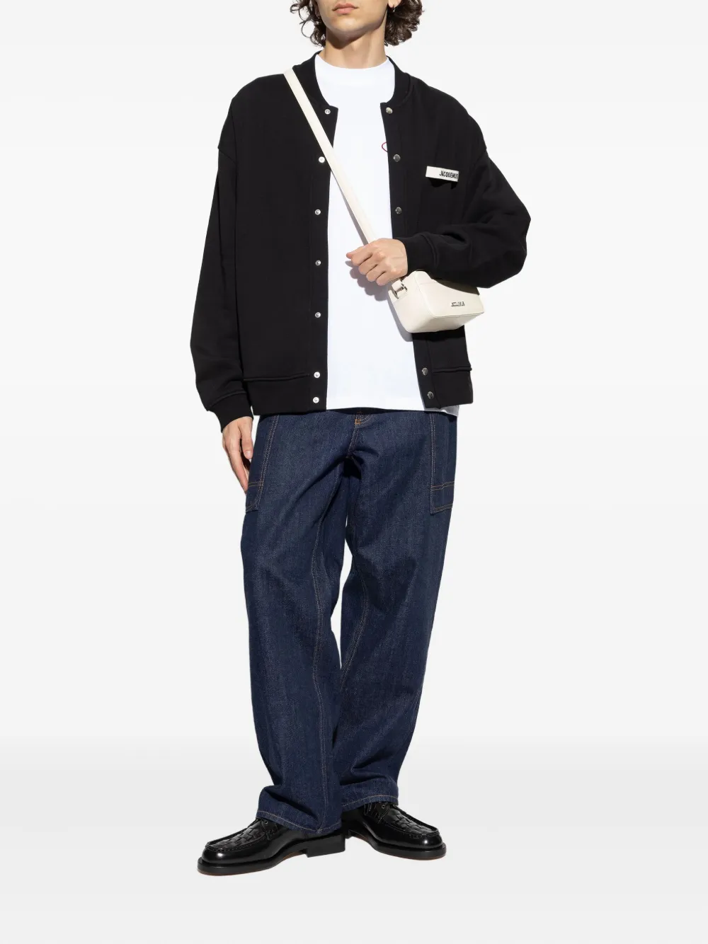 Jacquemus T-shirt met geborduurd logo Wit
