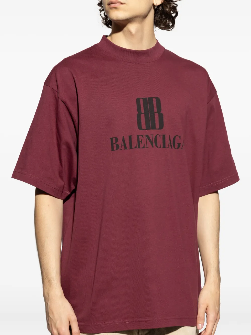 Balenciaga T-shirt met logoprint Rood