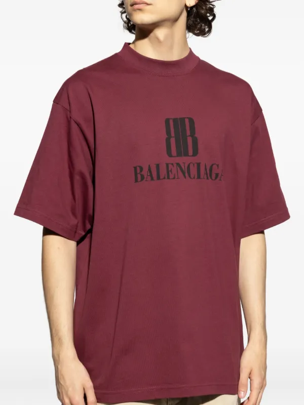 BALENCIAGA ロゴ Tシャツ レッド Balenciaga Logo Crewneck T Shirt Red/white | ONU